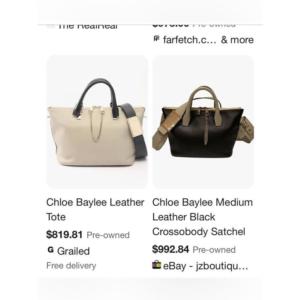 🛍️ Chloe Baylee Leather Tote w Shoulder Strap & Certificate of Authenticity - Picture 17 of 17